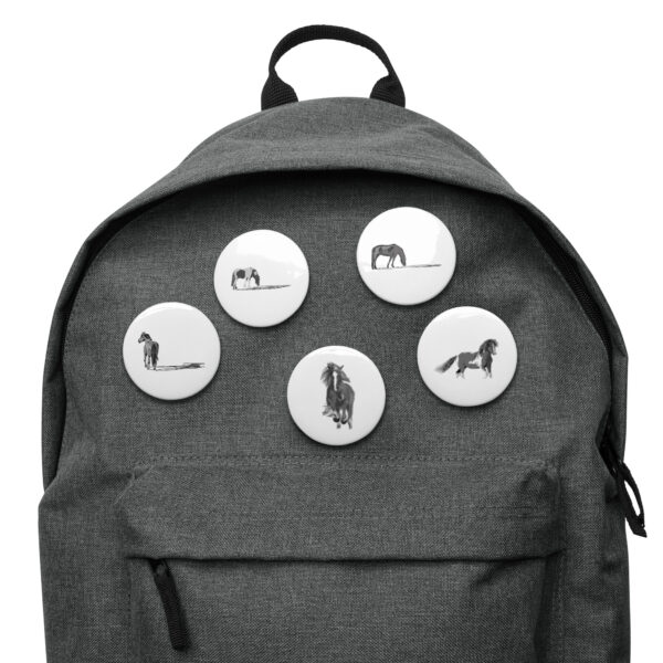 horsie set of pin buttons