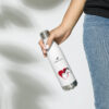 'it is in my heart' stainless steel water bottle