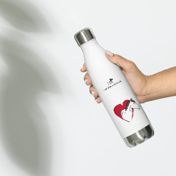 'it is in my heart' stainless steel water bottle
