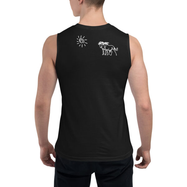 'run, horsie!' muscle shirt